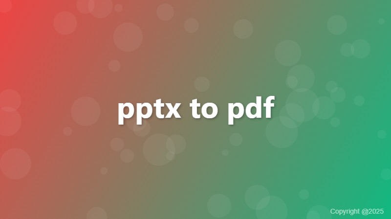 pptx to pdf