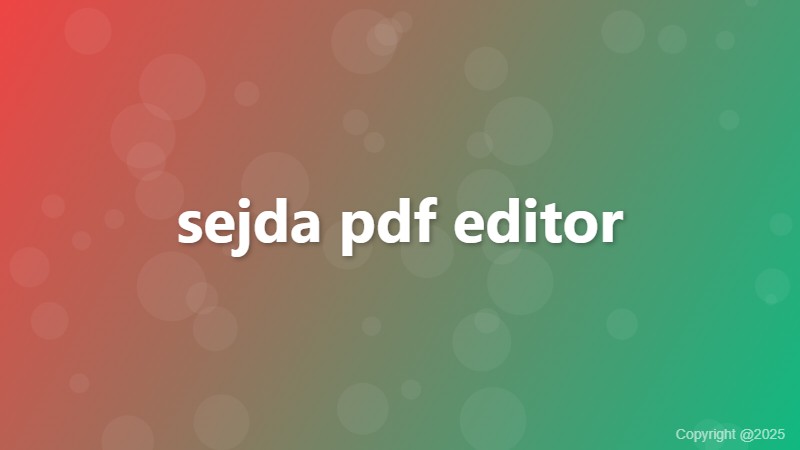 sejda pdf editor
